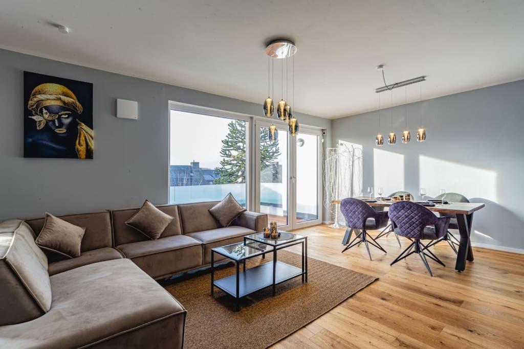 A&V Apartments Wunderschoene Penthouse Wohnung 默尔斯 外观 照片