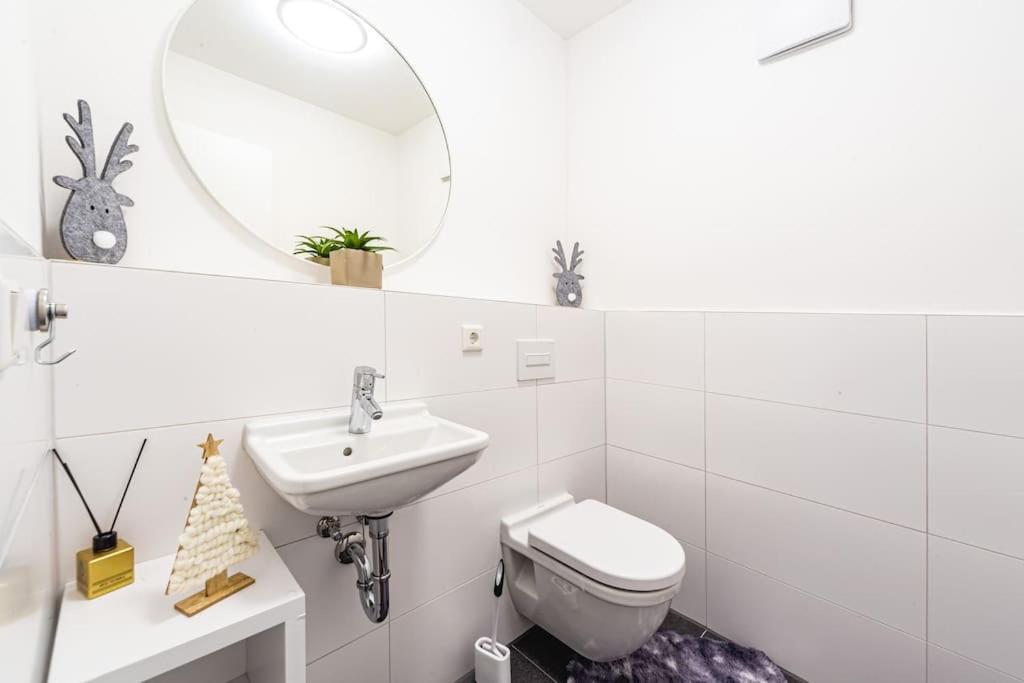 A&V Apartments Wunderschoene Penthouse Wohnung 默尔斯 外观 照片
